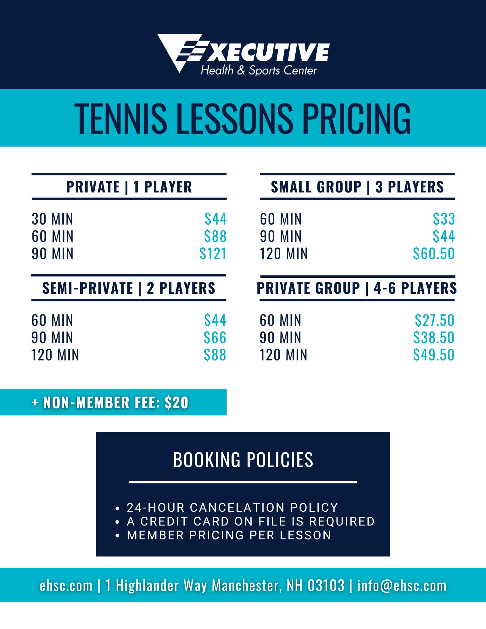 Tennis Private Lessons